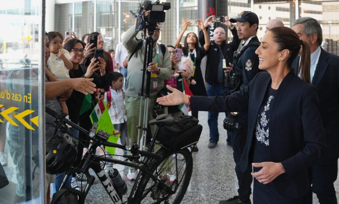 Llegada Claudia Sheinbuam G7: Así fue su primer día en la cumbre