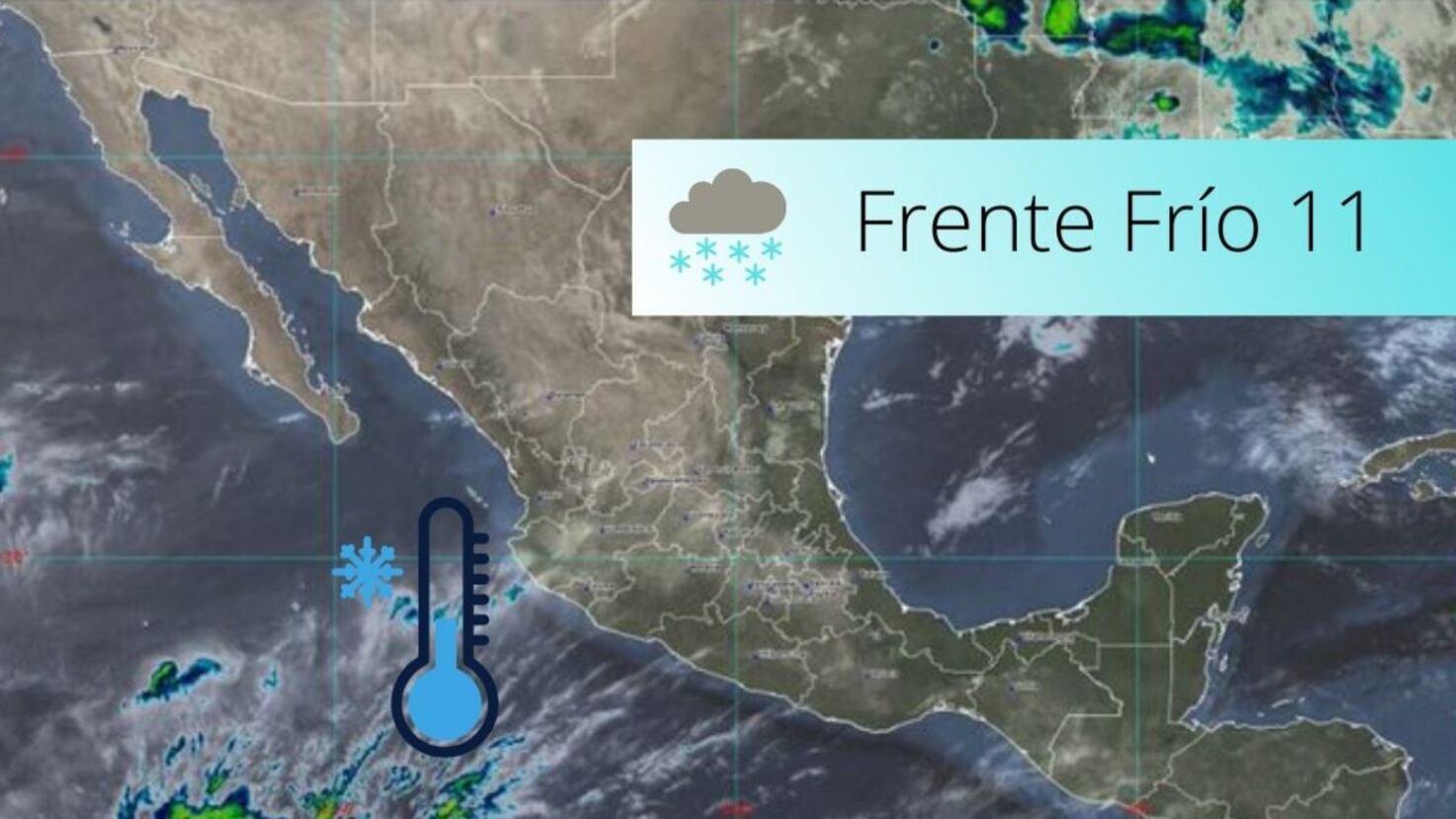 Frente frío número 11 afectará Baja California este lunes