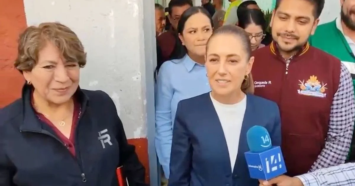 Claudia Sheinbaum ofrece apoyo tras lluvias en Nezahualcóyotl