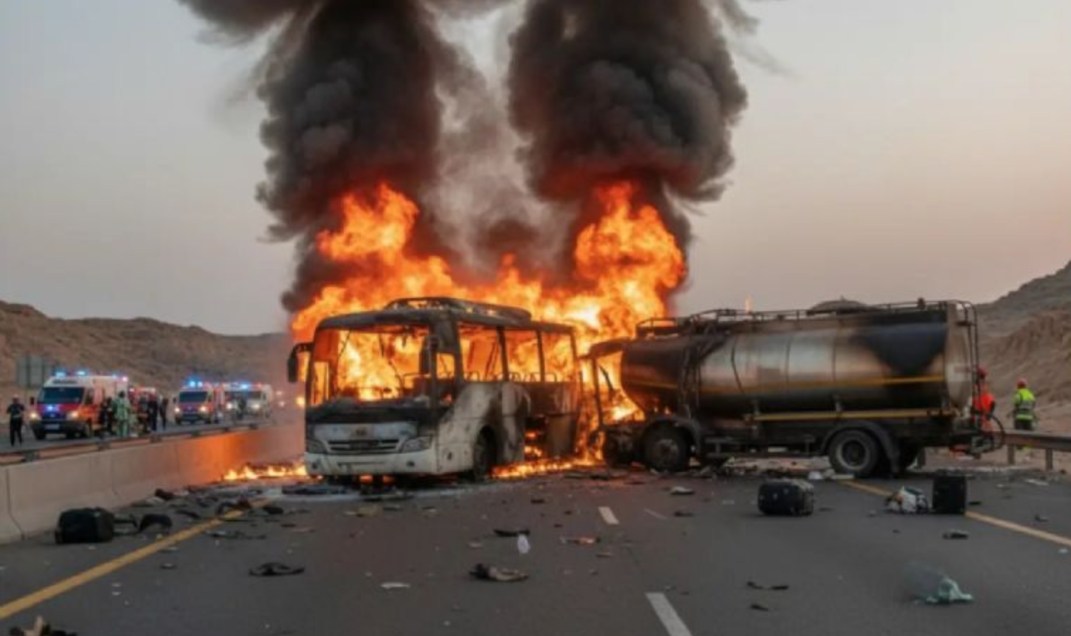 Choque fatal en Arabia Saudita borra tres generaciones de una familia