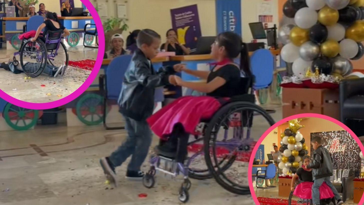 Niño en silla de ruedas conquista TikTok con baile de Vaselina junto a su amigo