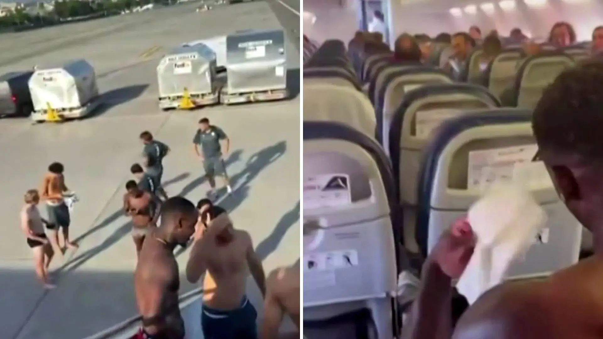 Jugadores del As Mónaco en ropa interior por falla en avión