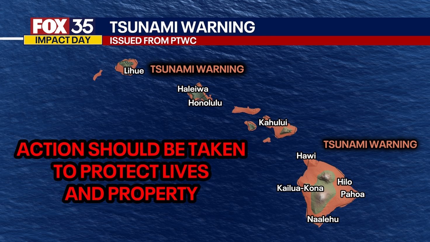 Alerta de tsunami en Hawái y Alaska tras potente sismo en el Pacífico