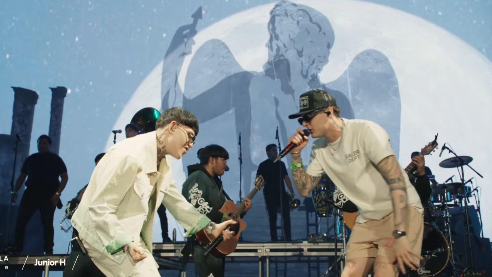 Junior H conquista Coachella sin narco corridos junto a Peso Pluma