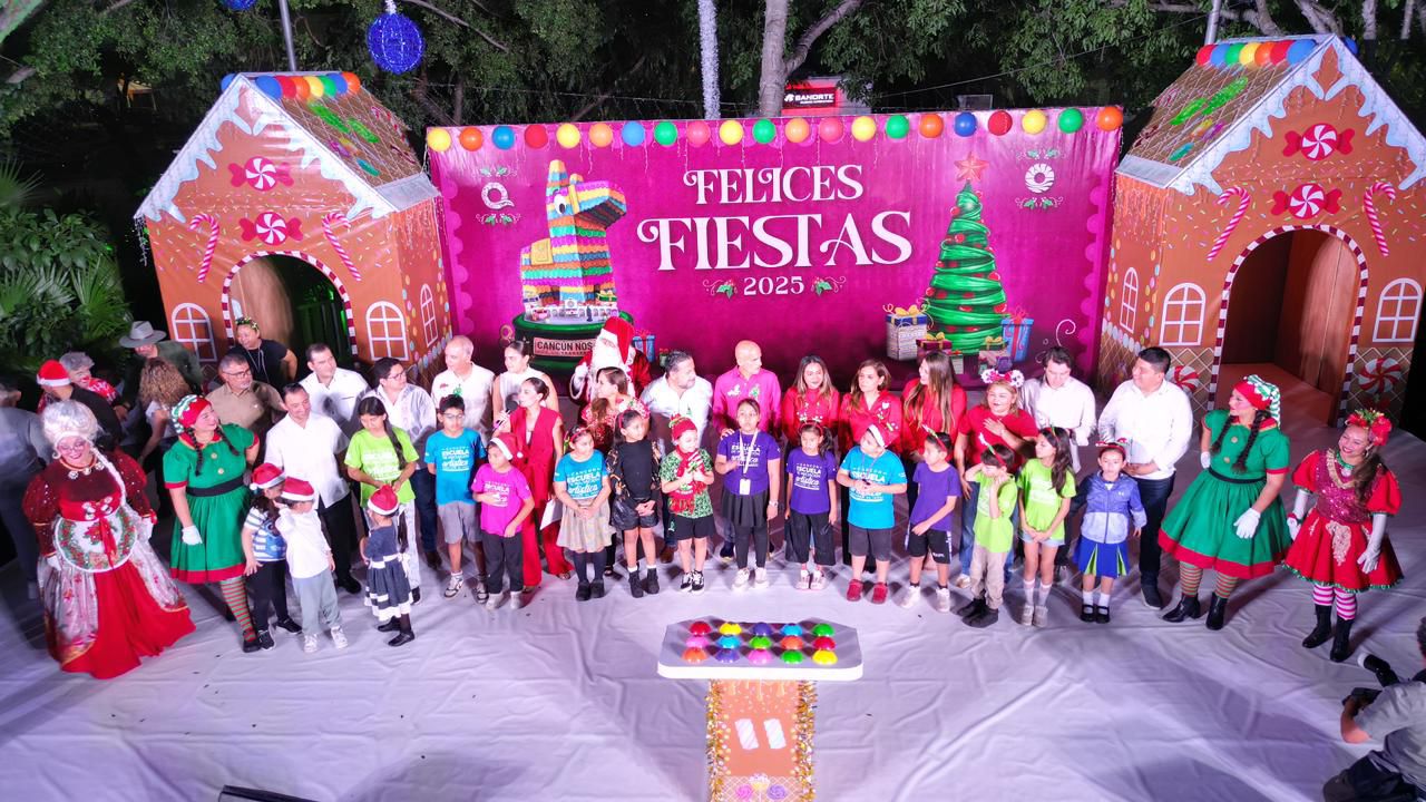 La gobernadora Mara Lezama enciende la Navidad en Cancún con un llamado a la unidad