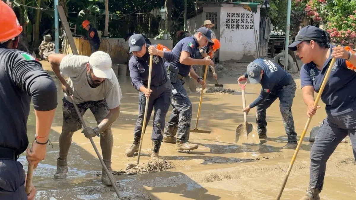 Limpieza avanza en Álamo y Poza Rica tras lluvias intensas