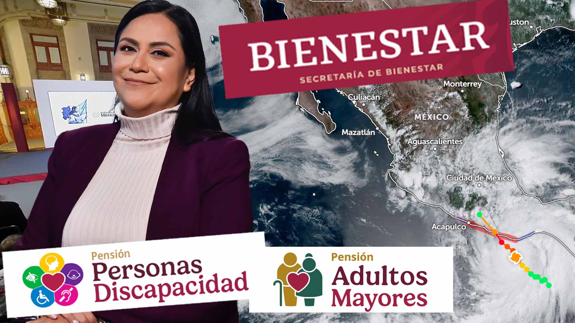 Pensión del Bienestar: Aviso urgente por huracán Erick en Oaxaca y Guerrero