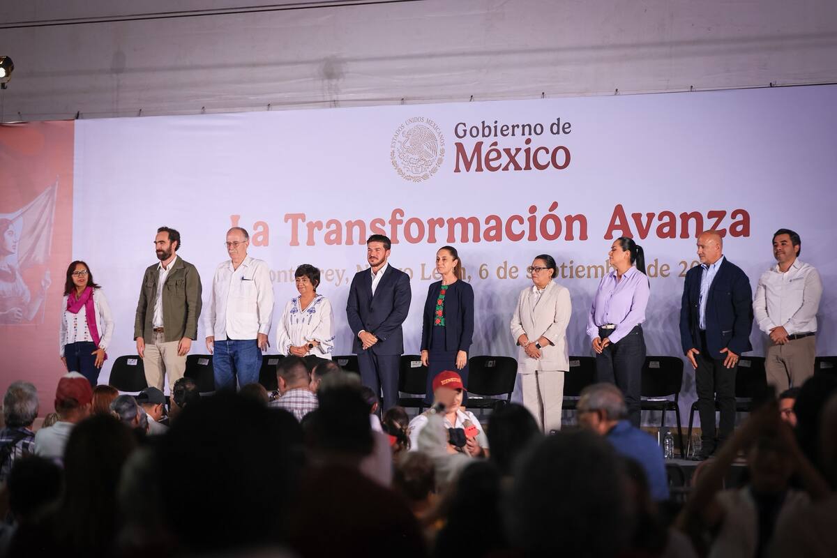 Claudia Sheinbaum anuncia el tren Saltillo-Nuevo Laredo y destaca avances sociales
