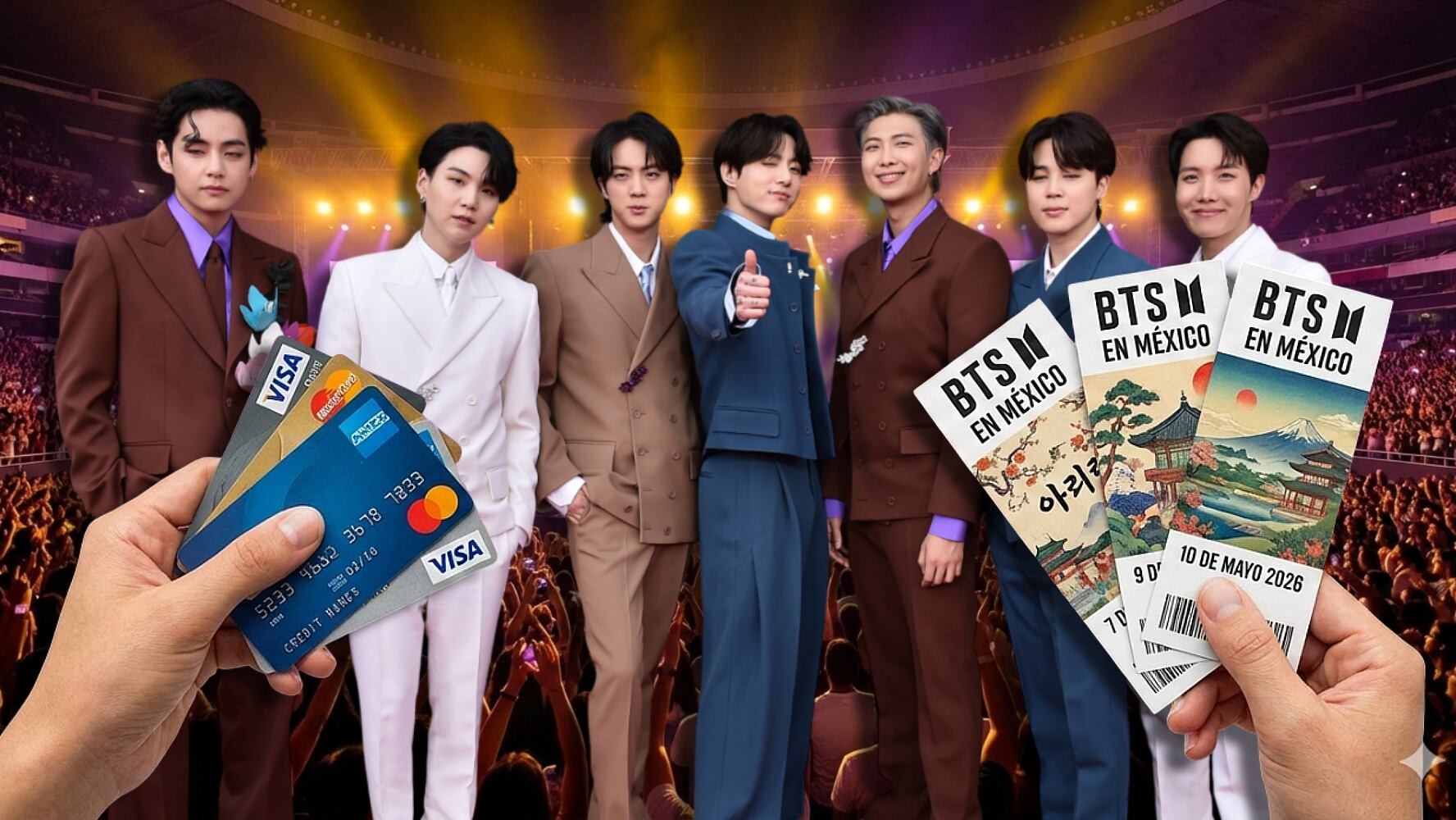 Precios, mapa y paquete VIP para el concierto de BTS en México 2026