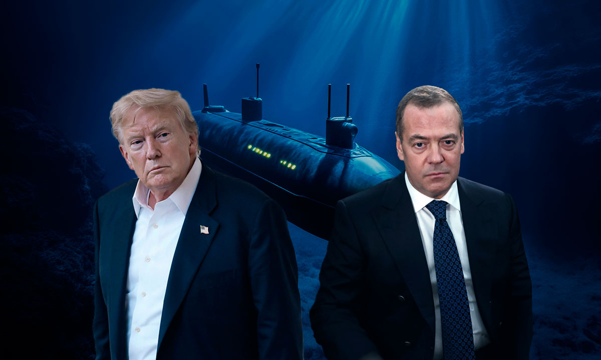 Trump ordena despliegue de submarinos nucleares tras declaraciones de Medvédev