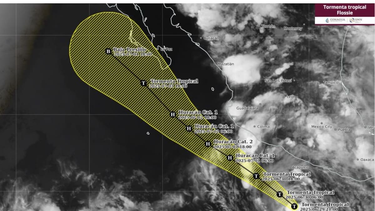Alerta Sheinbaum: Tormenta Tropical Flossie podría ser huracán