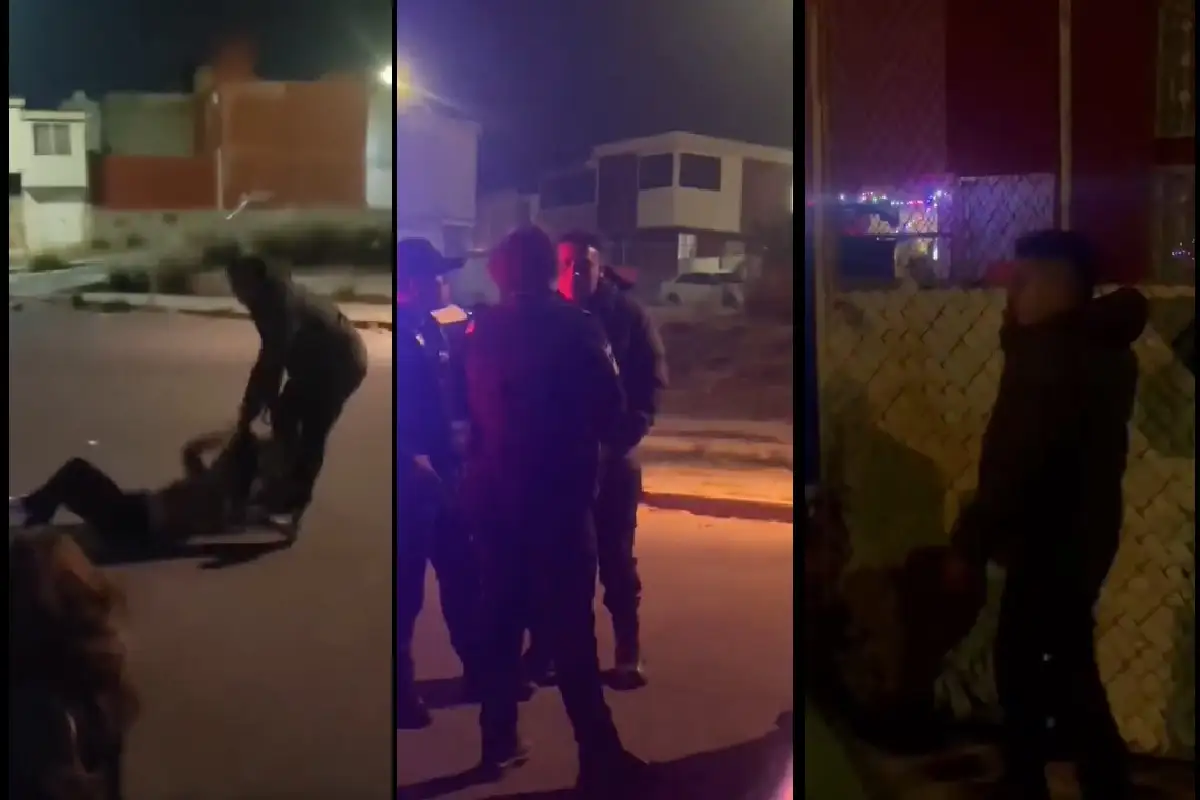 Violencia policial en Puebla: agente golpea brutalmente a su expareja