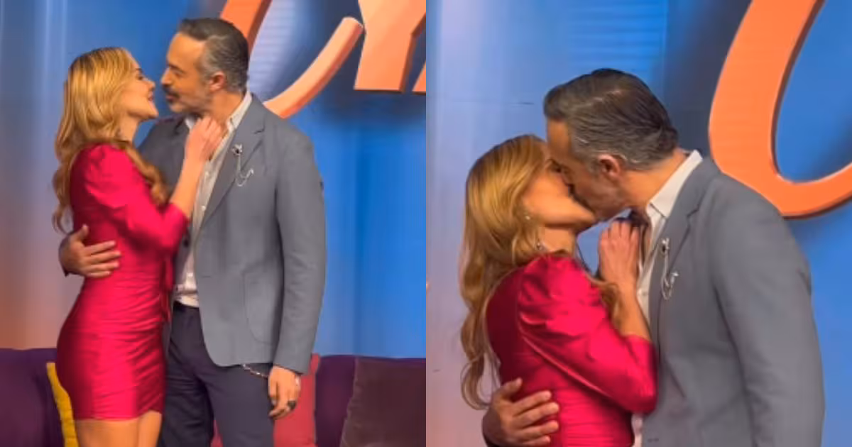 Carlos Arenas y Ximena Córdoba aclaran el beso en vivo