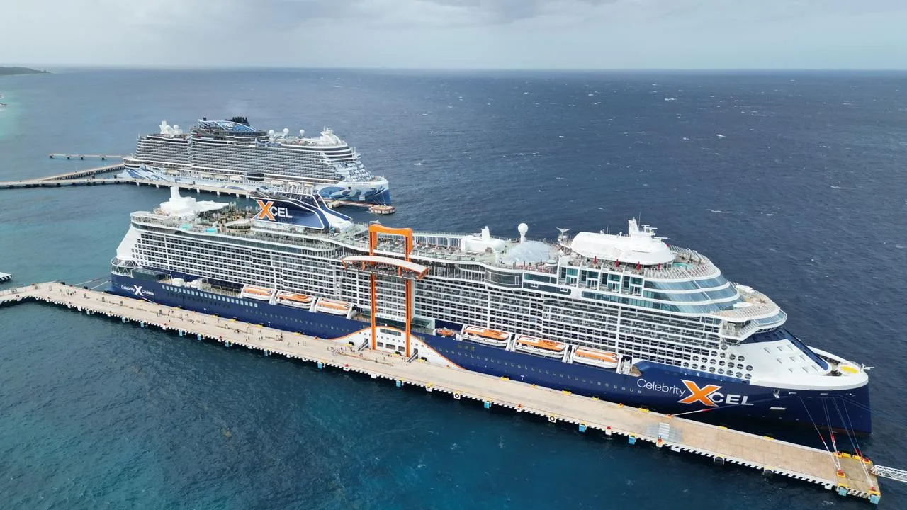Histórico arribo del Celebrity Xcel: Cozumel, primera parada mundial del crucero
