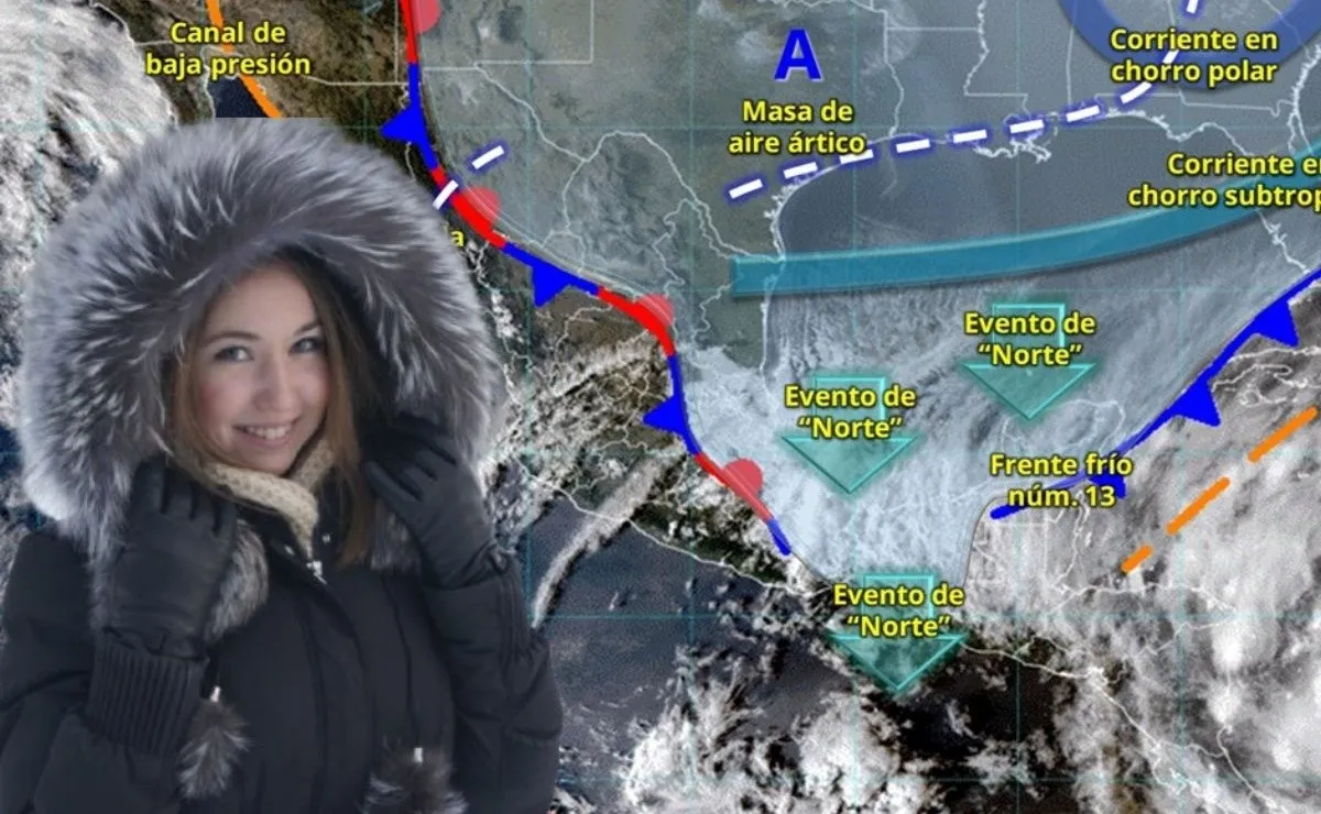 Alerta nacional: El aire ártico del frente frío 13 congelará 16 estados