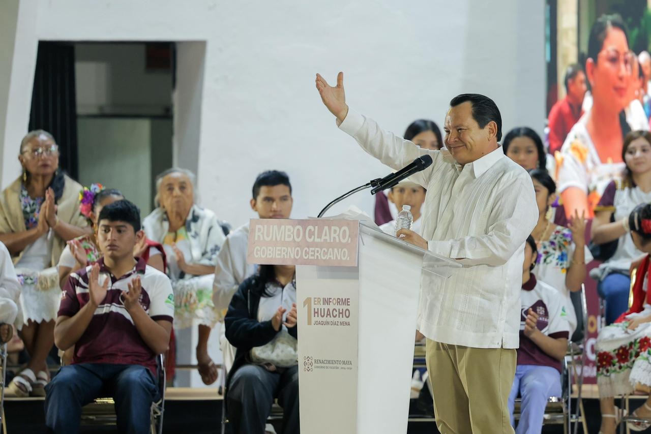 El Renacimiento Maya se construye desde Ticul: Primer informe regional del gobernador Díaz Mena