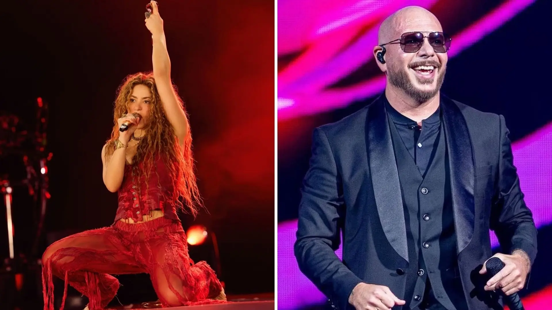Pitbull no estará en concierto de Shakira en Tijuana: Problemas técnicos en el avión