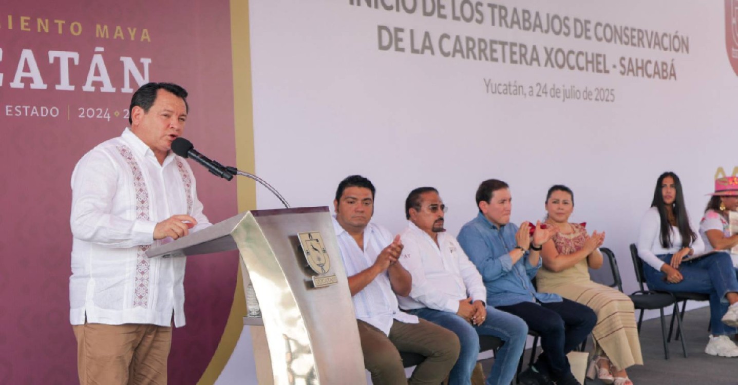 Reconstrucción de Vía Xocchel–Sahcabá beneficia a más de 7,000