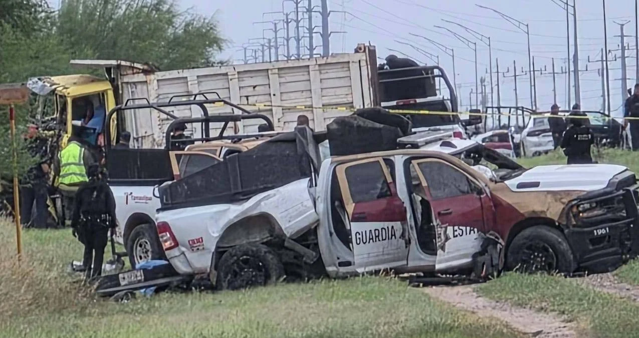 Tragedia en Tamaulipas: Dos policías estatales pierden la vida en brutal impacto