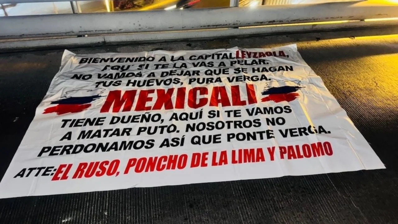 Amenazan de muerte a Leyzaola con narcomanta en Mexicali: ¿Quién está detrás?
