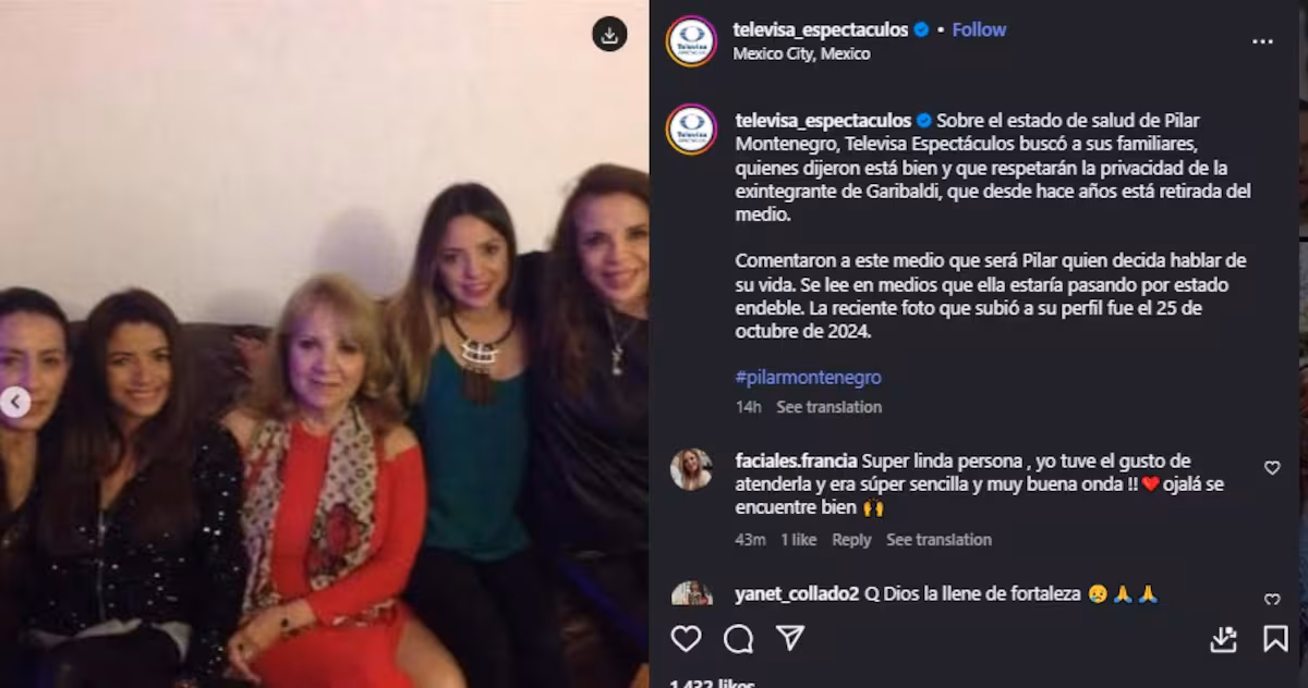 Pilar Montenegro: Su estado de salud según Javier Ceriani y familia