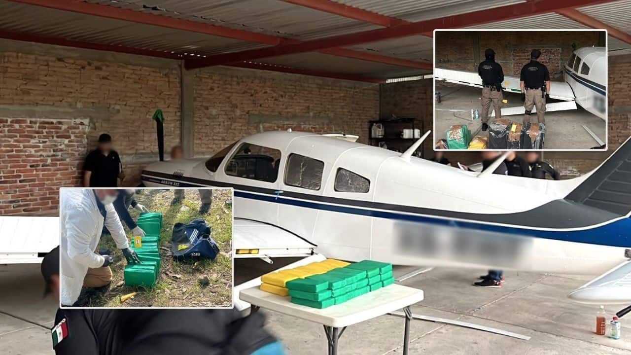 Aseguran cocaína y avioneta en aeródromo de Tapachula, Chiapas