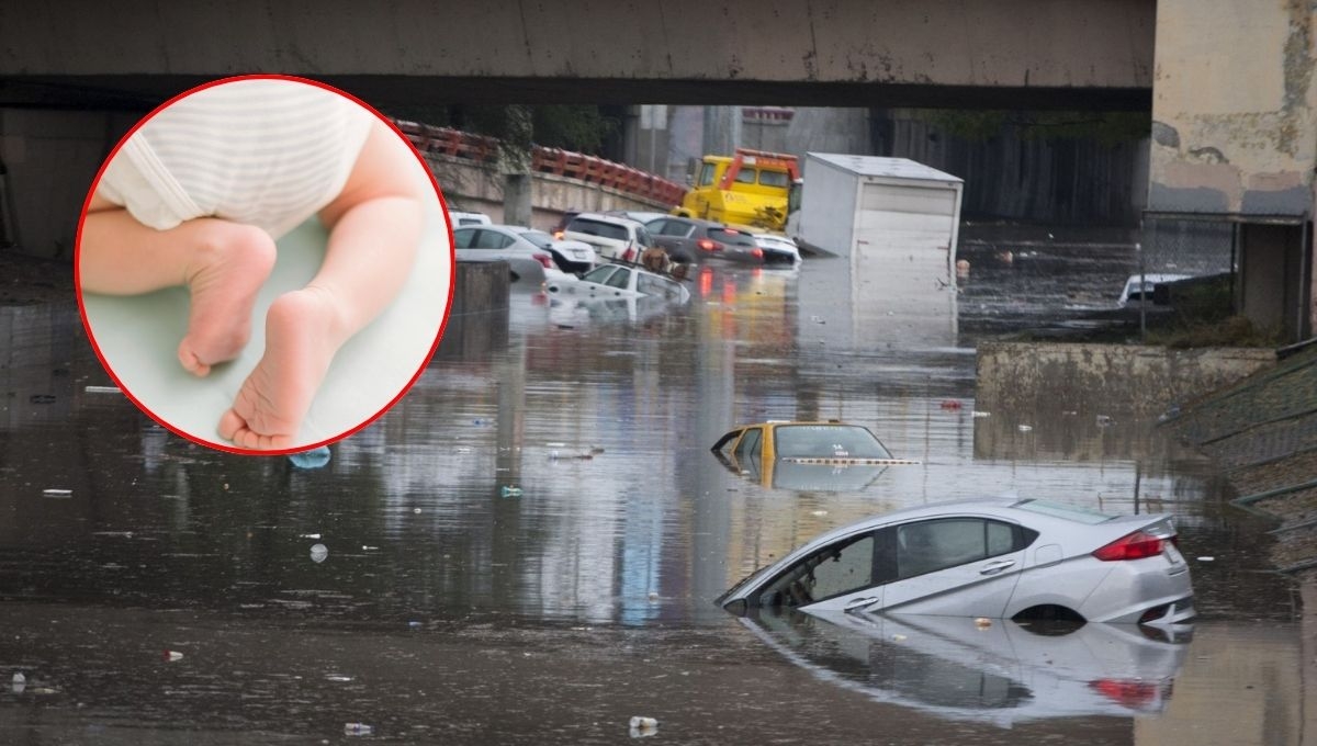 Bebé sobrevive a inundación en Nuevo León: Un milagro
