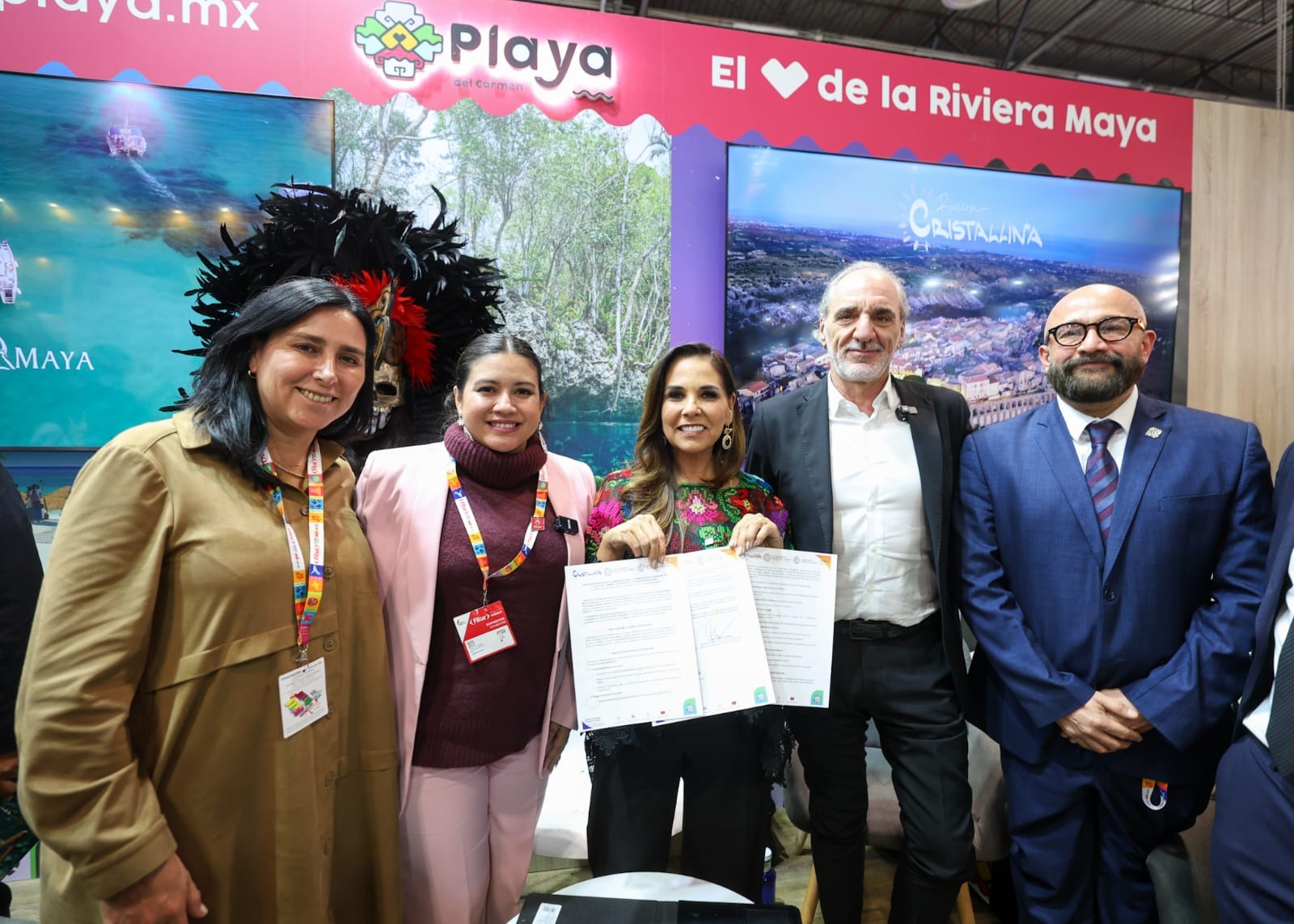 Playa del Carmen en FITUR 2026: Estefanía Mercado logra acuerdos históricos y premios