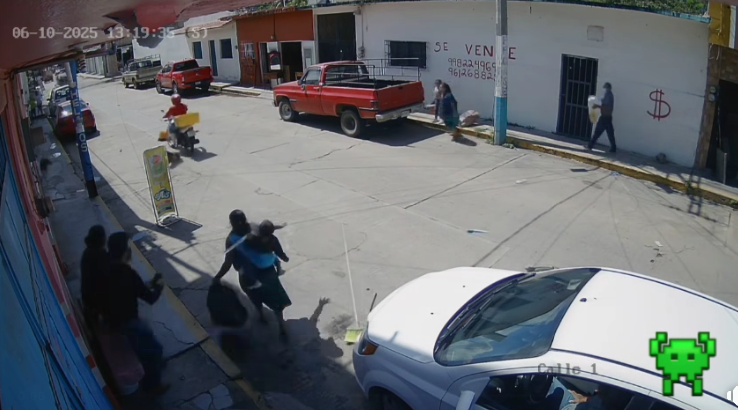 Niña se salva milagrosamente tras ser atropellada en Villaflores, Chiapas