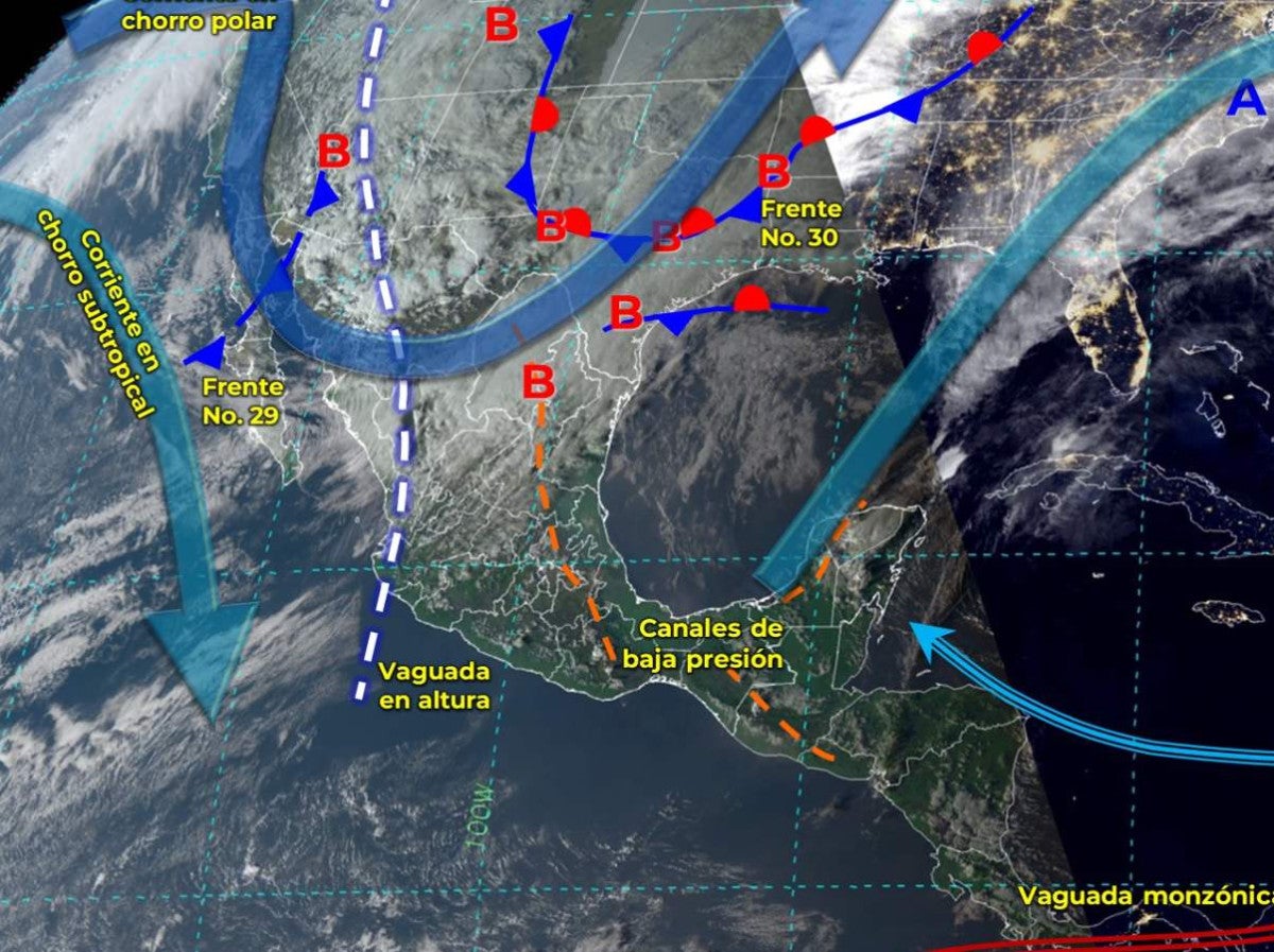 La llegada del frente frío 17: alerta en el norte y la mesa central por -10 °C
