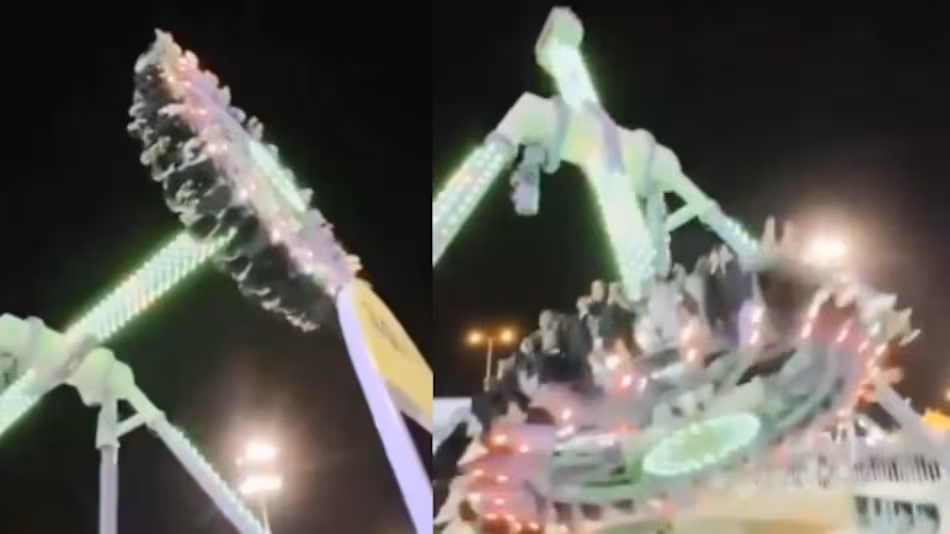 Juego mecánico se parte en Arabia Saudita: 23 heridos y video viral