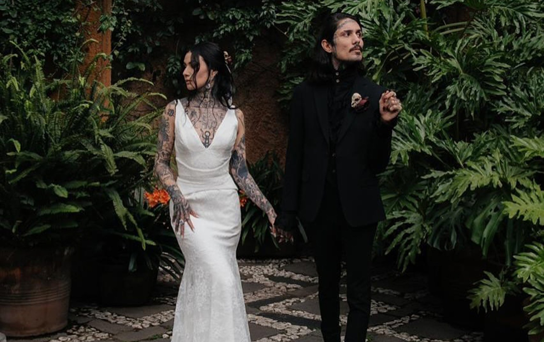 Boda gótica de Matilda la Muerta, hija de Mónica Garza
