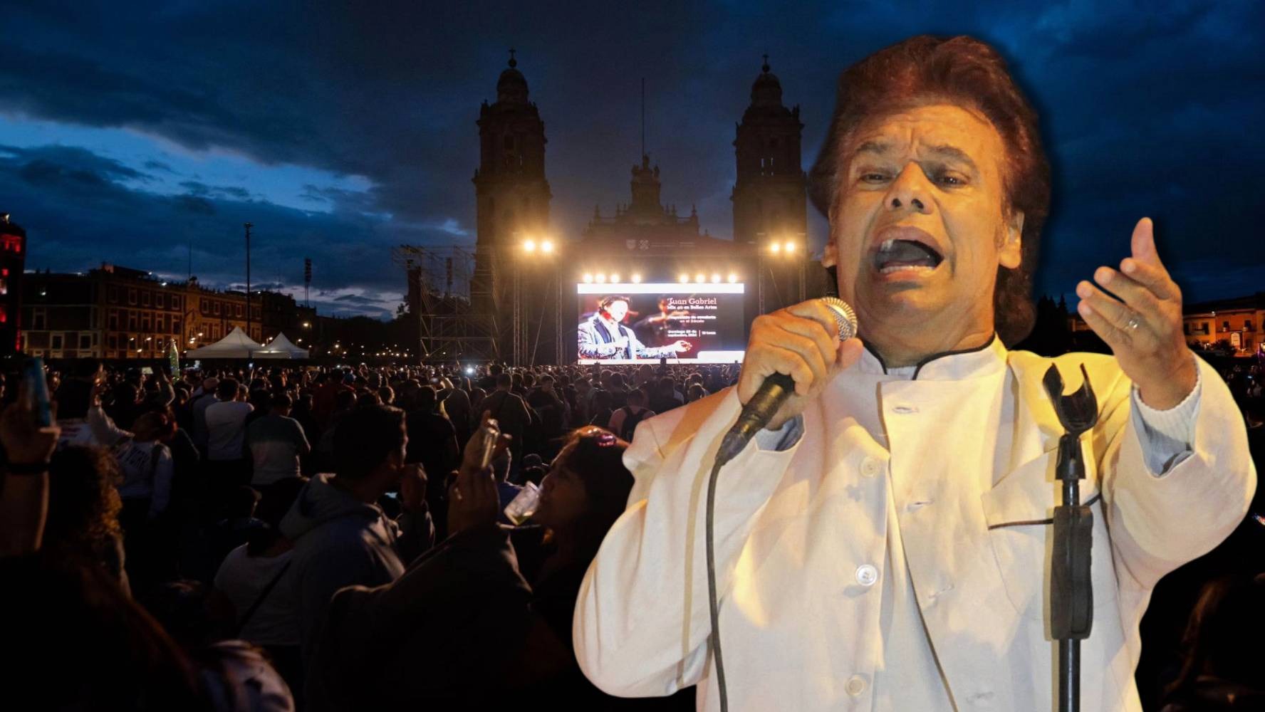 El amor eterno congrega a 170 mil seguidores de Juan Gabriel en el Zócalo de la Ciudad de México