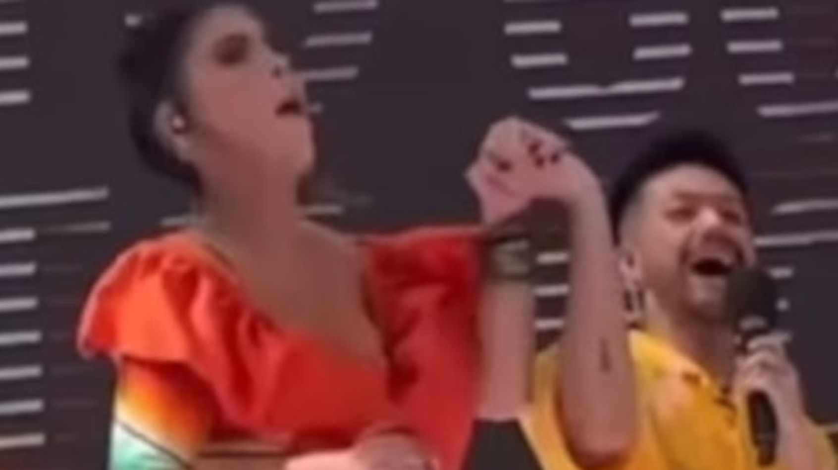El Chino golpea en vivo a Esmeralda Ugalde: un susto viral en Venga la Alegría