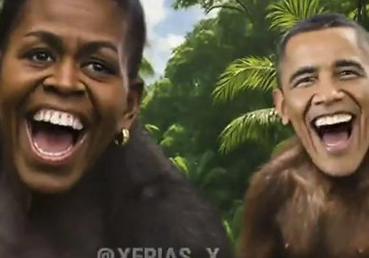 Video racista de Trump sobre los Obama desata condena demócrata