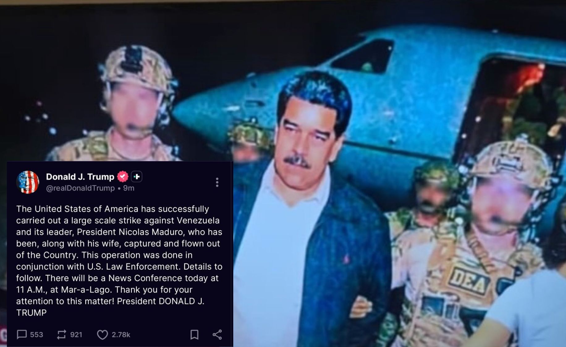 La captura de Nicolás Maduro: el ataque a gran escala de EE. UU. en Venezuela