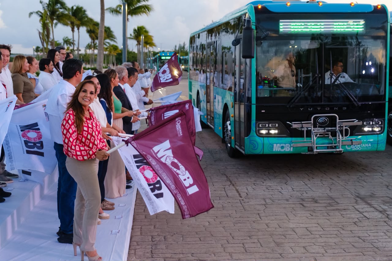 MOBI integra 100 autobuses Yutong para transformar la movilidad en Cancún