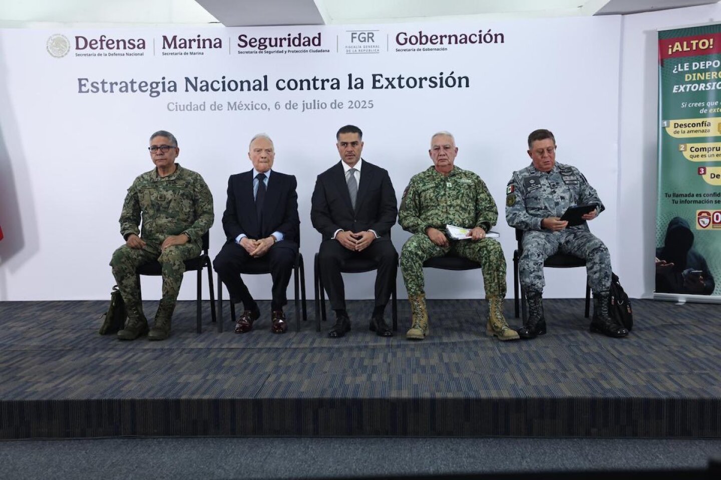 Estrategia contra la extorsión: 43 mil llamadas y 239 detenidos por SSPC