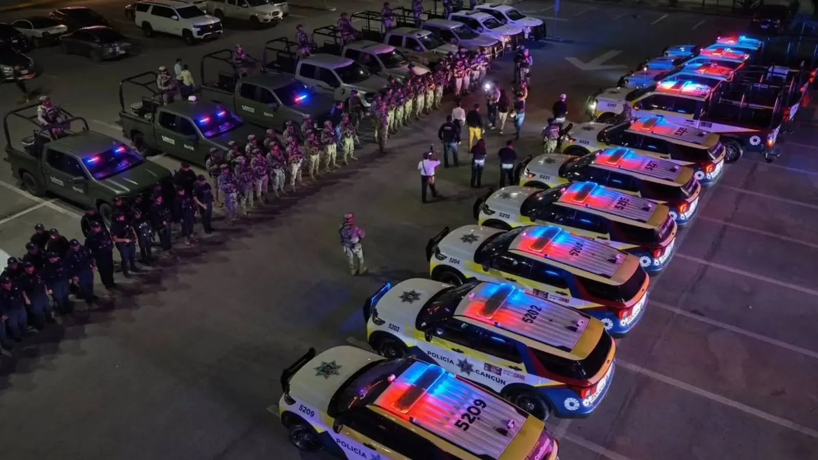 Operativo blindaje Cancún despliega elementos en zonas de riesgo
