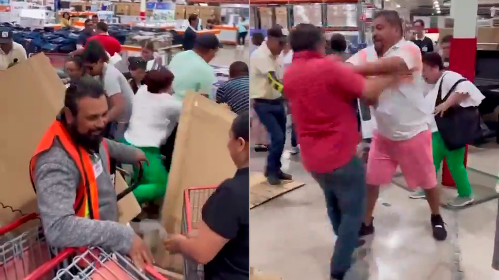 Violenta disputa en supermercado se viraliza: la panadería terminó destruida