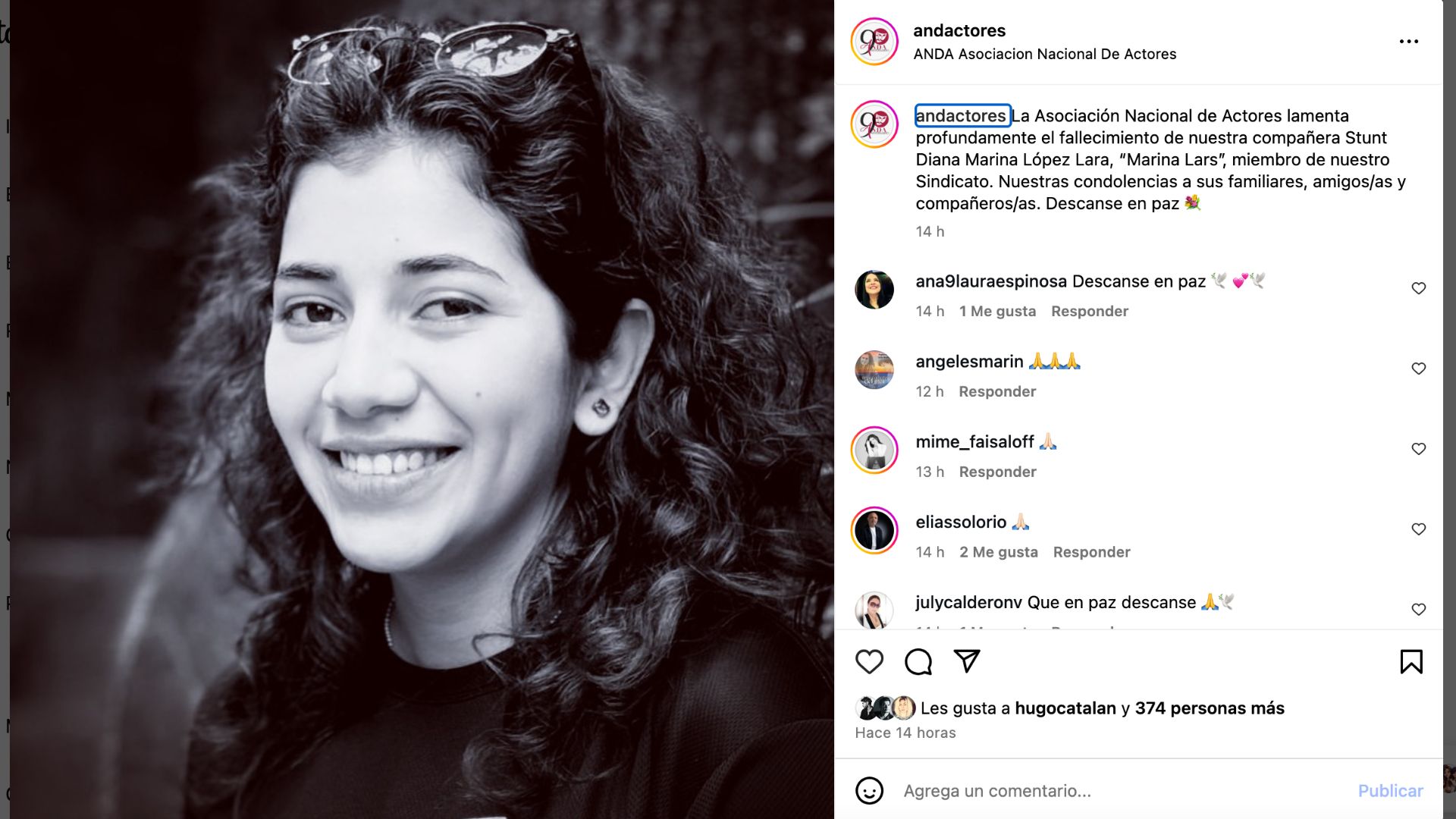 Muere actriz de “Como Dice el Dicho” Diana Marina López Lara
