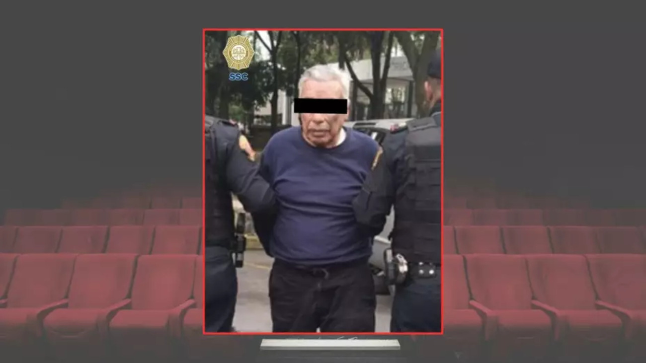 Detenido adulto mayor por acoso sexual en cine de la ciudad de México