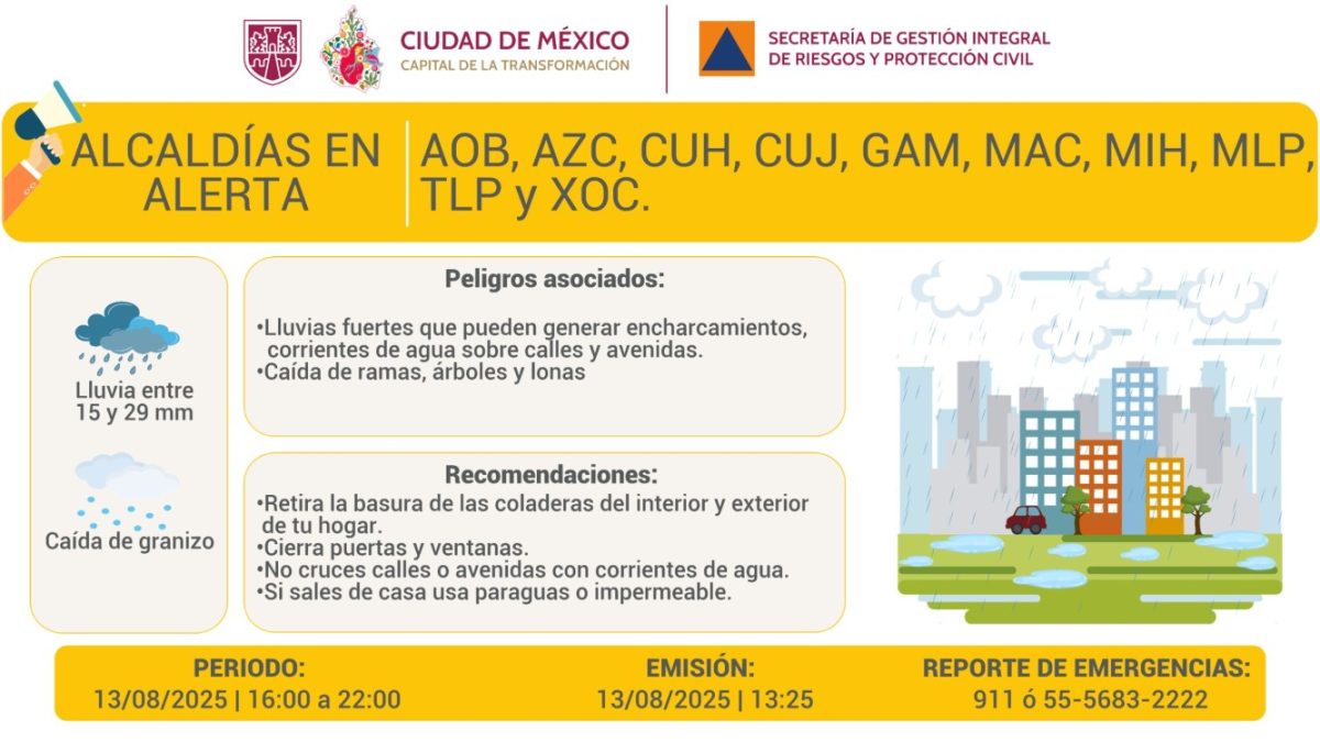 Gobierno de México activa app para monitorear daños por lluvias