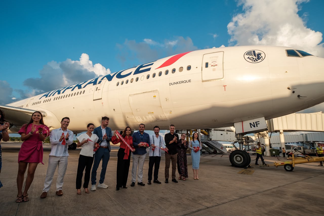 Air France celebra 15 años conectando París con Cancún; aumentará sus vuelos diarios en diciembre