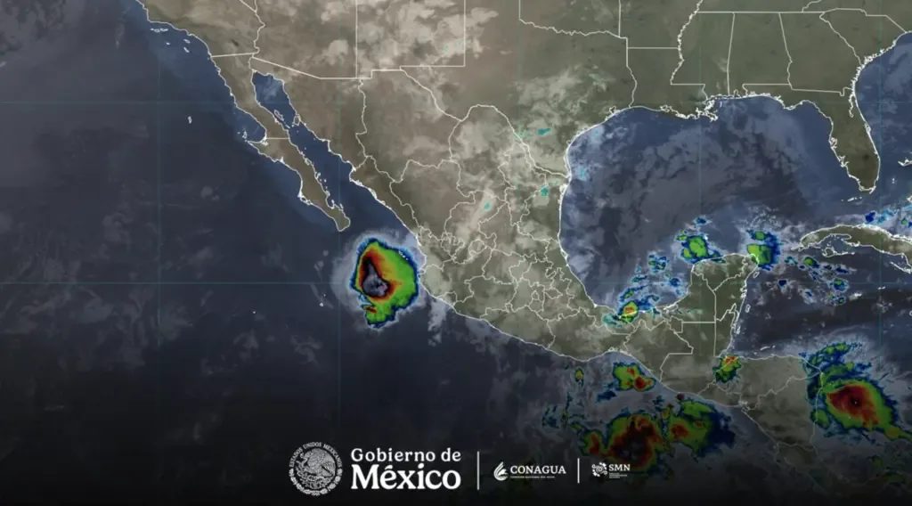 Tormenta tropical Trudy reduce fuerza frente a las costas de Jalisco