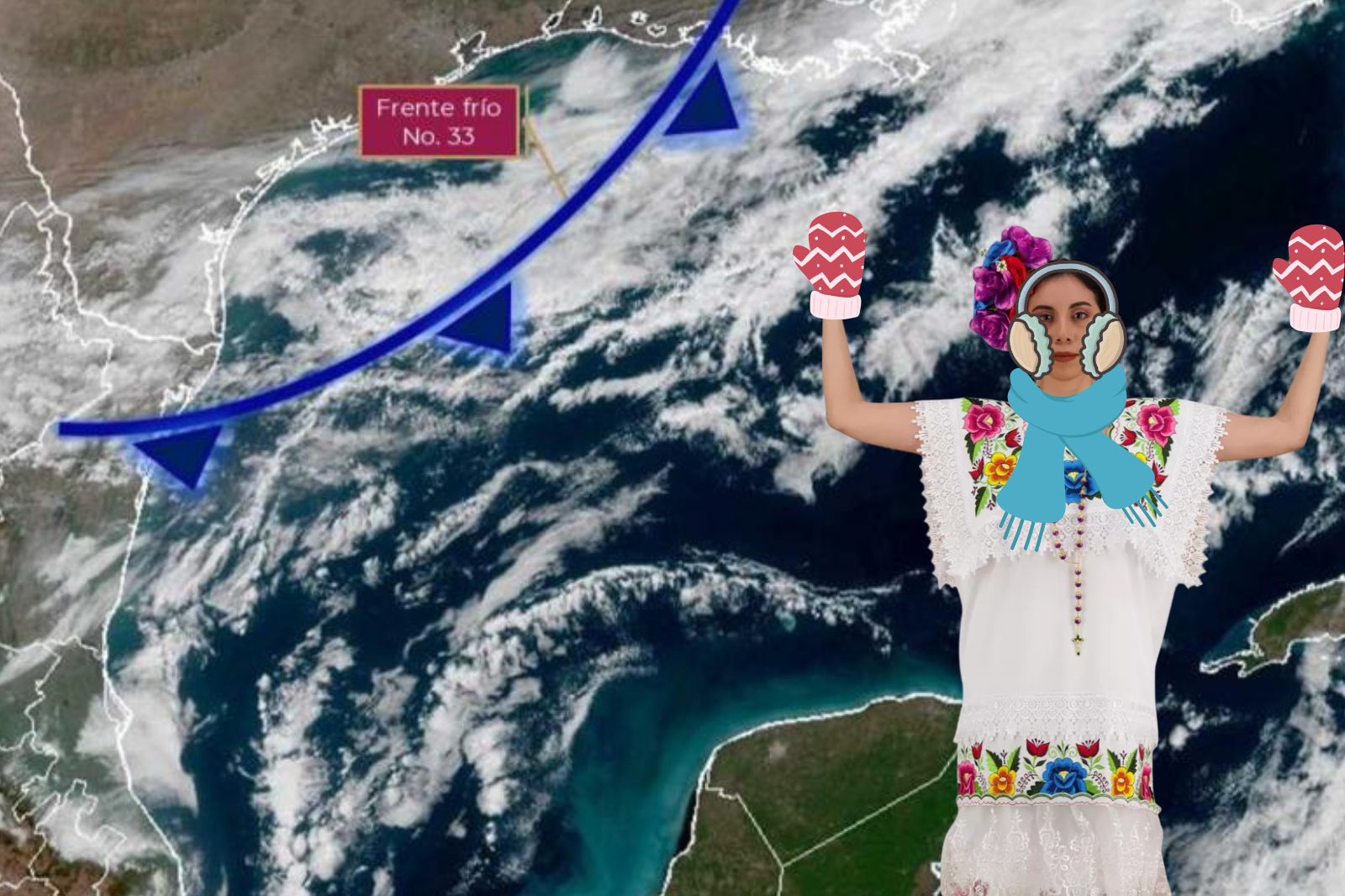 Frente Frío No. 33 mantendrá bajas temperaturas en Yucatán