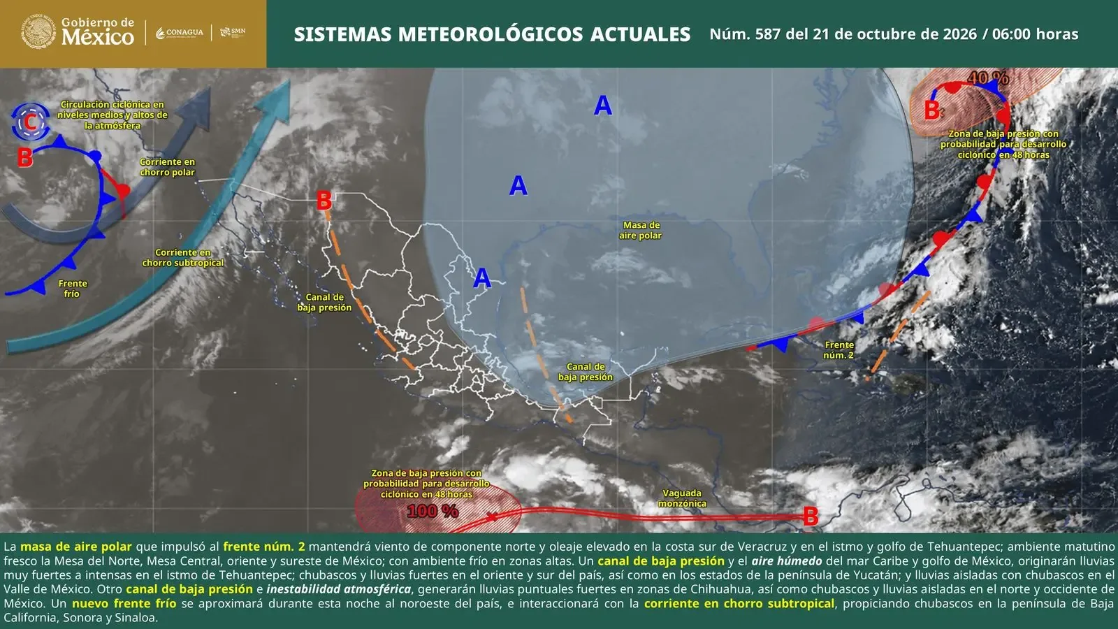 Quintana Roo enfrenta lluvias intensas y rachas de viento por baja presión