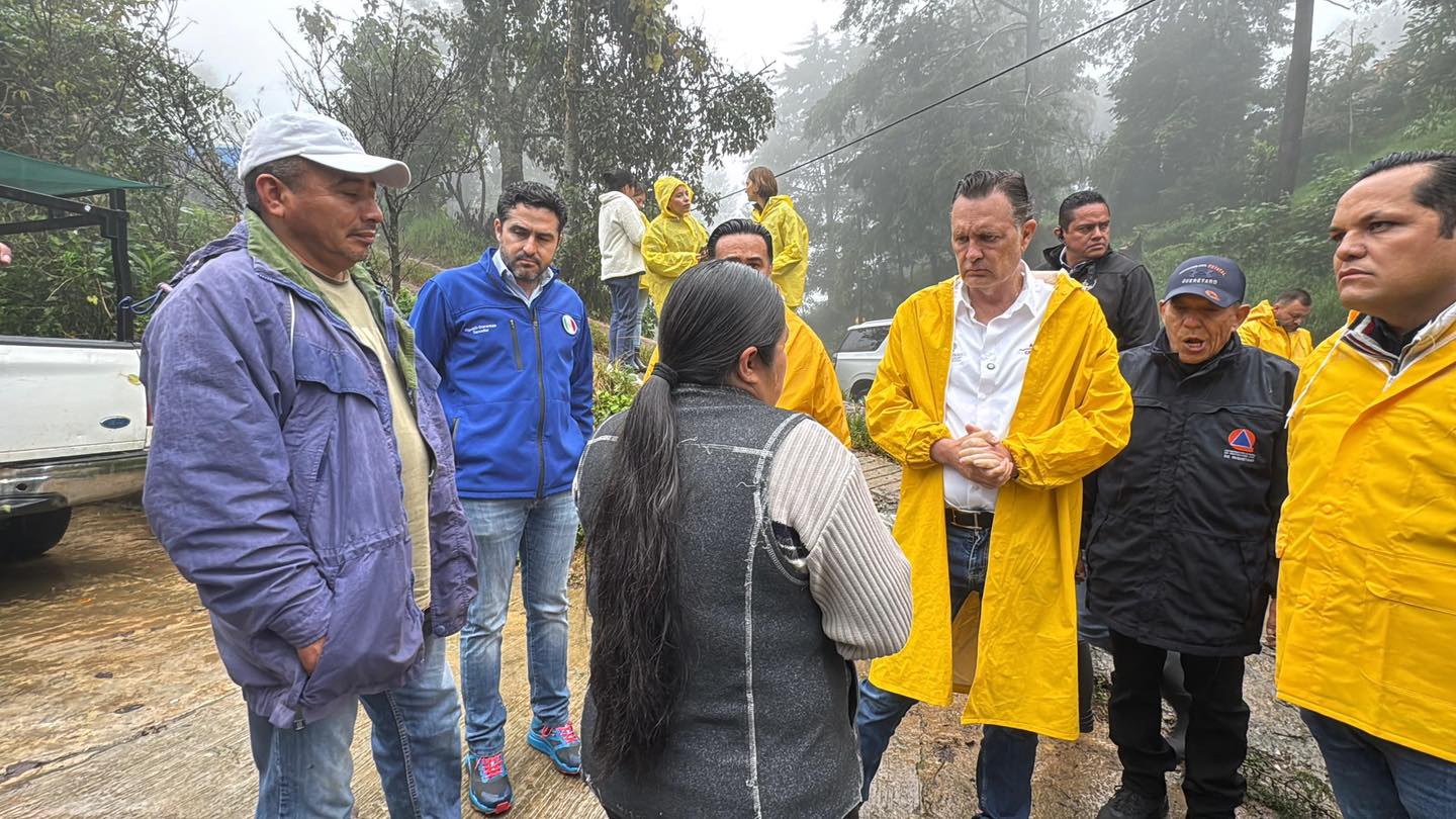 Agustín Dorantes destaca coordinación ante lluvias en Querétaro