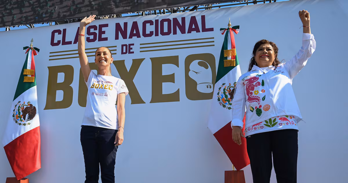 Boxeo contra la violencia: Sheinbaum lidera masiva clase nacional