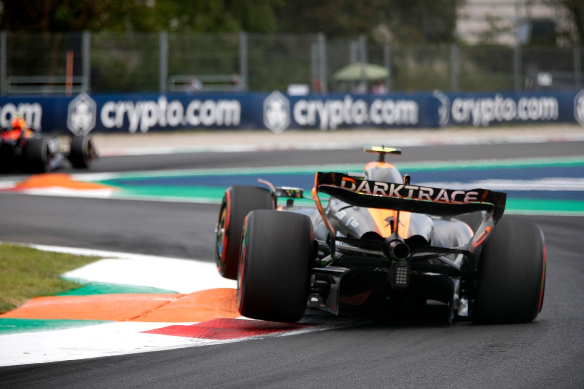 Norris deslumbra en Monza al dominar los segundos libres del GP de Italia